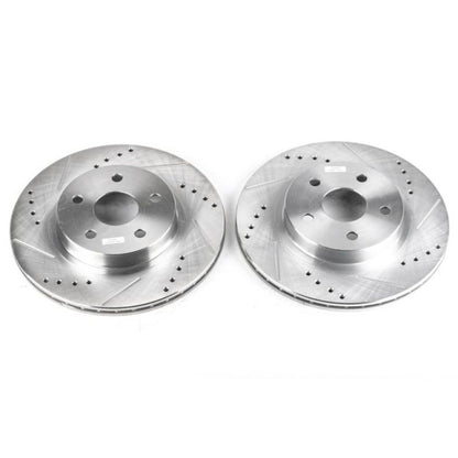 PowerStop Power Stop 96-00 Toyota RAV4 Front Evolution Drilled & Slotted Rotors - Pair