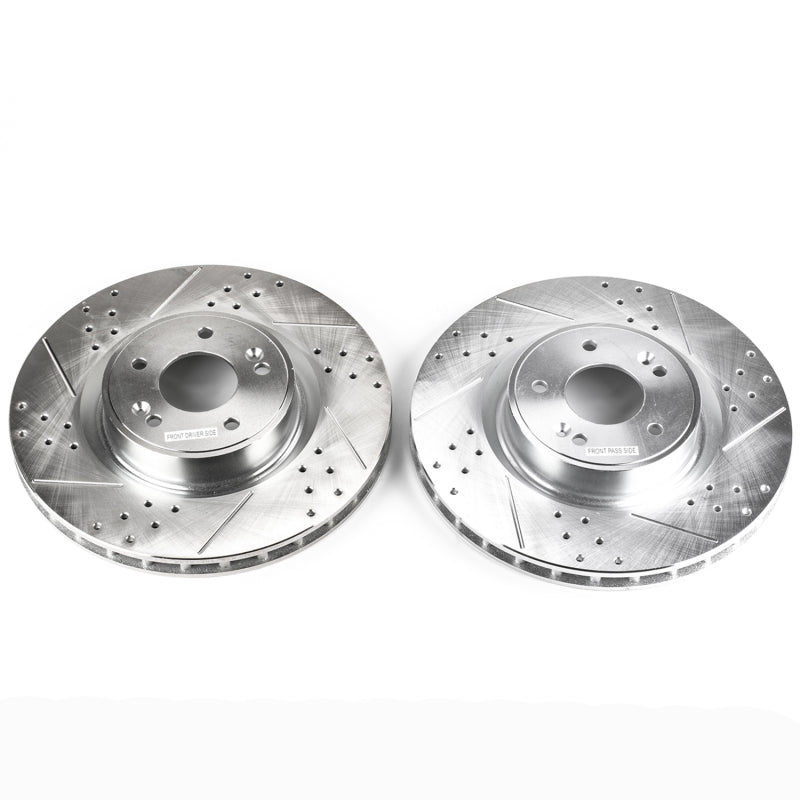 PowerStop Power Stop 10-16 Hyundai Genesis Coupe Front Evolution Drilled & Slotted Rotors - Pair