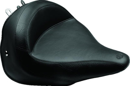 Mustang Motorcycle Mustang 05-17 Harley Deluxe (With Standard Rack) Harley Wide Touring Solo Seat - Black