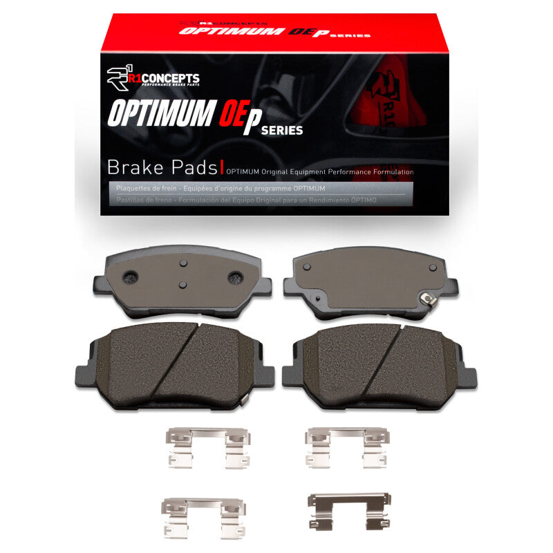 R1 Concepts R1 19-20 Hyundai Santa Fe Front Optimum OE Brake Pads & Hardware Kit