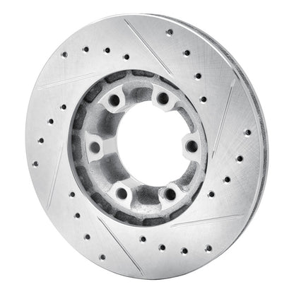 R1 Concepts R1 87-89 Dodge Raider Front Left Drilled & Slotted Silver Brake Rotor