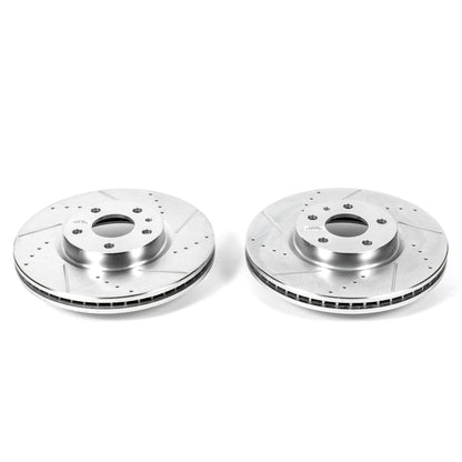 PowerStop Power Stop 13-19 Ford Fusion Front Evolution Drilled & Slotted Rotors - Pair