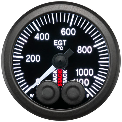 Autometer Stack 52mm 0-1100 Deg C Pro-Control Exhaust Gas Temp Gauge - Black