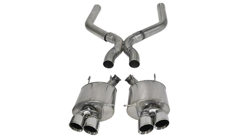 CORSA Performance Corsa 2013-2014 Ford Mustang Shelby GT500 5.8L V8 Polished Sport Axle-Back + XO Exhaust
