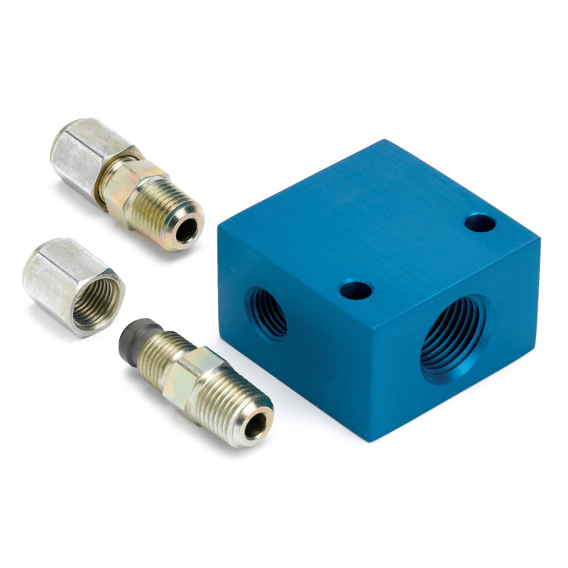 Autometer Transmission Line Adapter Fitting for 5/16in O.D. Tubing 1/2in NPTF
