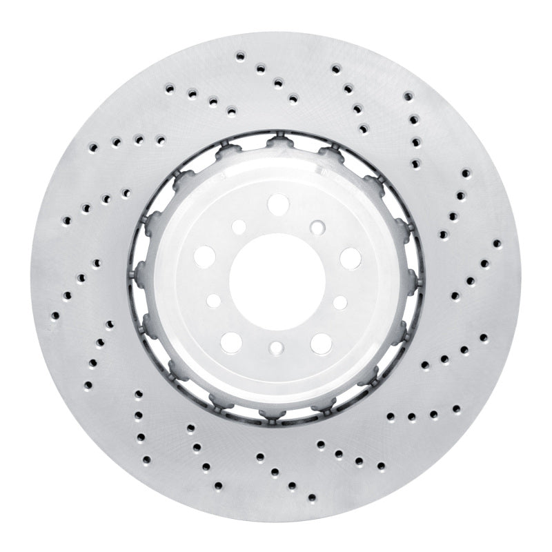 DFC 12-19 BMW M6 Gran Coupe Left Front Drilled Hi-Carbon Alloy Geomet Coated Rotor