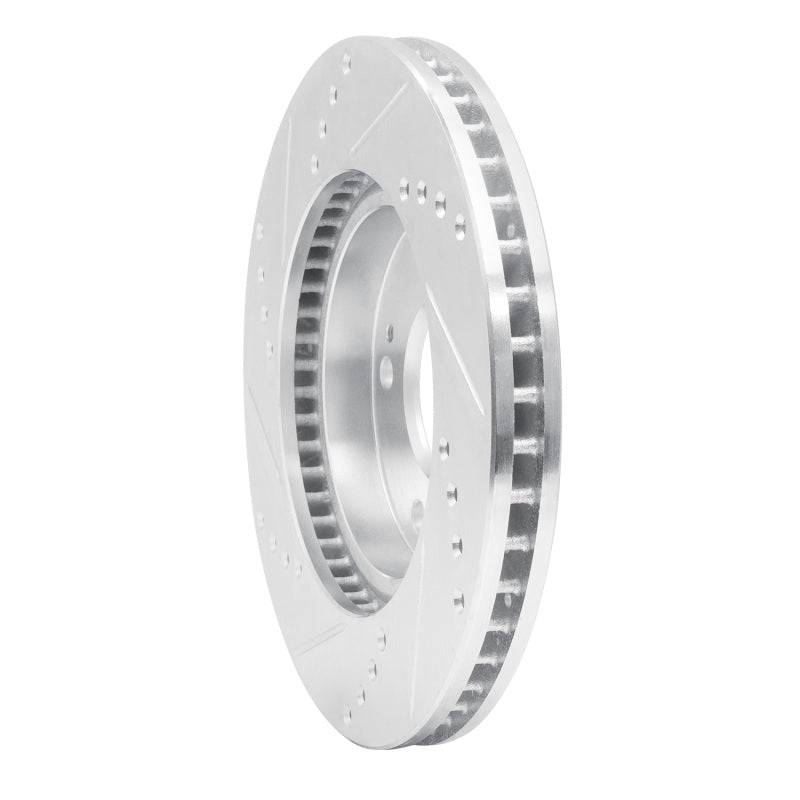 R1 Concepts R1 00-24 Chrysler SEBRING Front Right Drilled & Slotted Silver Brake Rotor