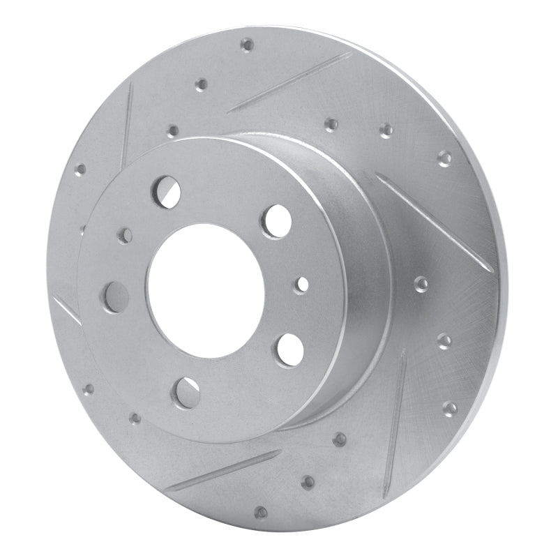 R1 Concepts R1 67-72 Volvo 164 Front Right Drilled & Slotted Silver Brake Rotor