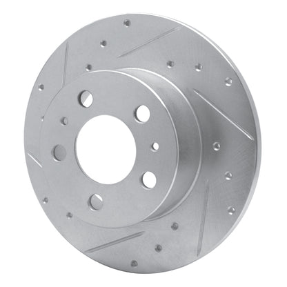 R1 Concepts R1 67-72 Volvo 164 Front Right Drilled & Slotted Silver Brake Rotor