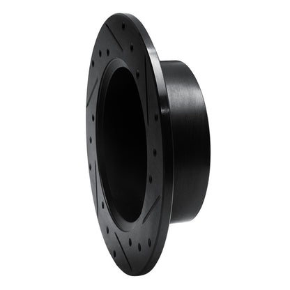 R1 Concepts R1 92-94 Acura Vigor Rear Left Drilled & Slotted Black Brake Rotor