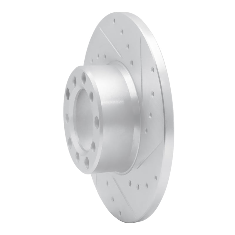 R1 Concepts R1 68-76 Mercedes-Benz 220 Front Right Drilled & Slotted Silver Brake Rotor