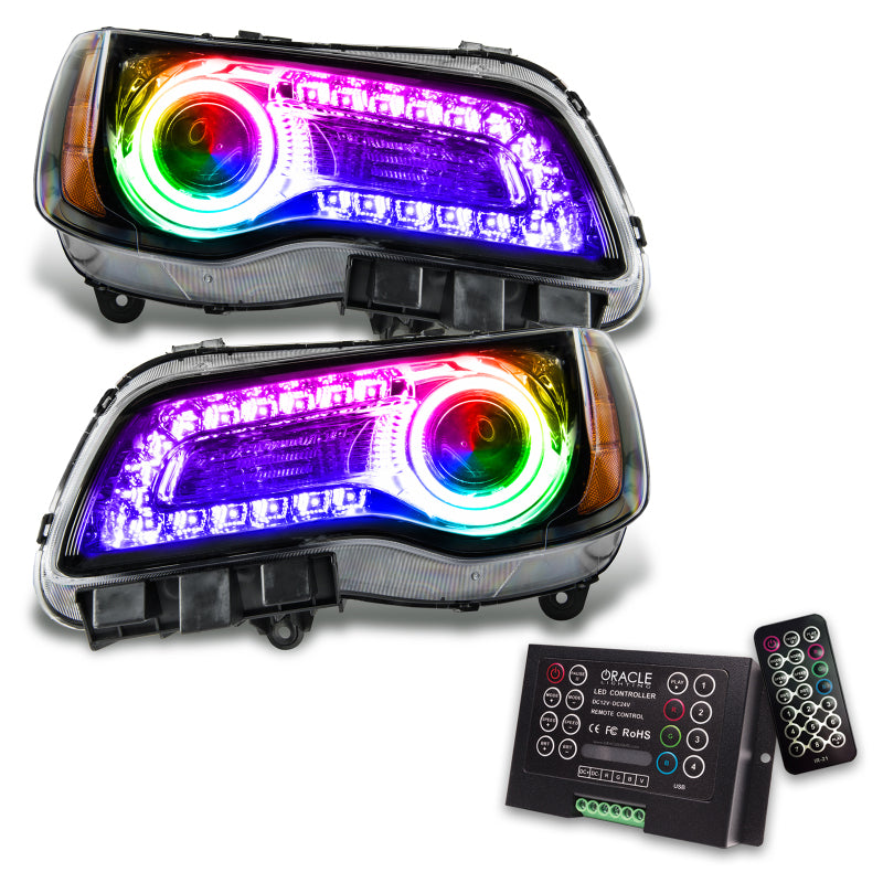 ORACLE Lighting Oracle 11-14 Chrysler 300C SMD HL - Black - NON HID - DRL - w/ 2.0 Controller