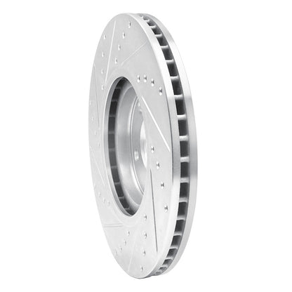 R1 Concepts R1 07-17 Nissan Juke Front Right Drilled & Slotted Silver Brake Rotor