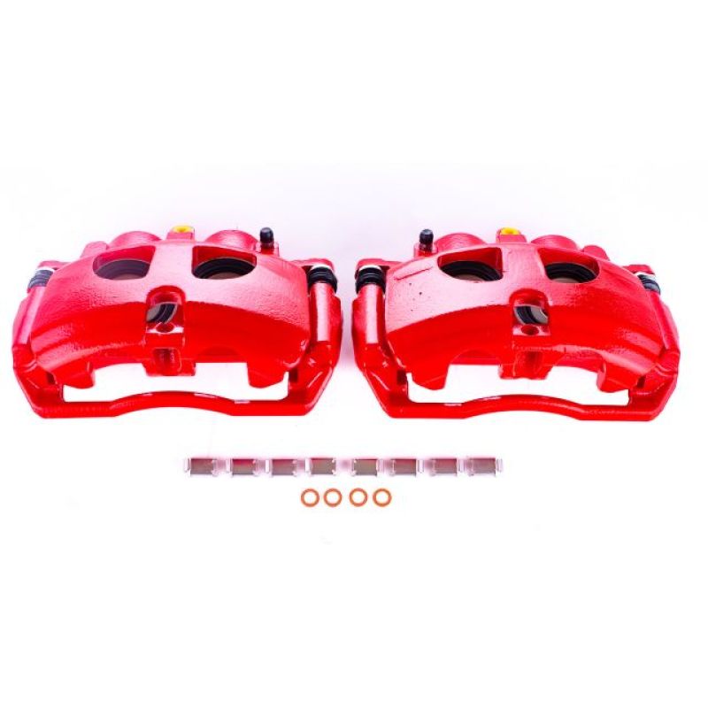 PowerStop Power Stop 09-10 Dodge Ram 3500 Rear Red Calipers w/Brackets - Pair