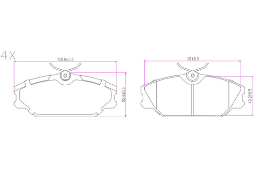 BOGAP R8210115 Brake Pad Set, Disc Brake | ML Performance Car Parts