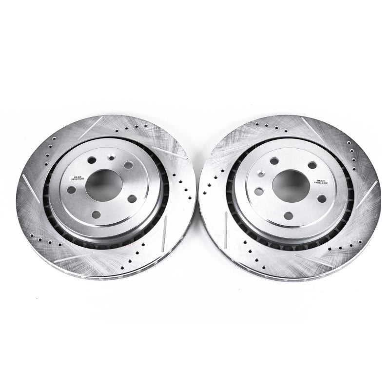 PowerStop Power Stop 16-18 Cadillac ATS Rear Evolution Drilled & Slotted Rotors - Pair