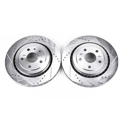 PowerStop Power Stop 16-18 Cadillac ATS Rear Evolution Drilled & Slotted Rotors - Pair