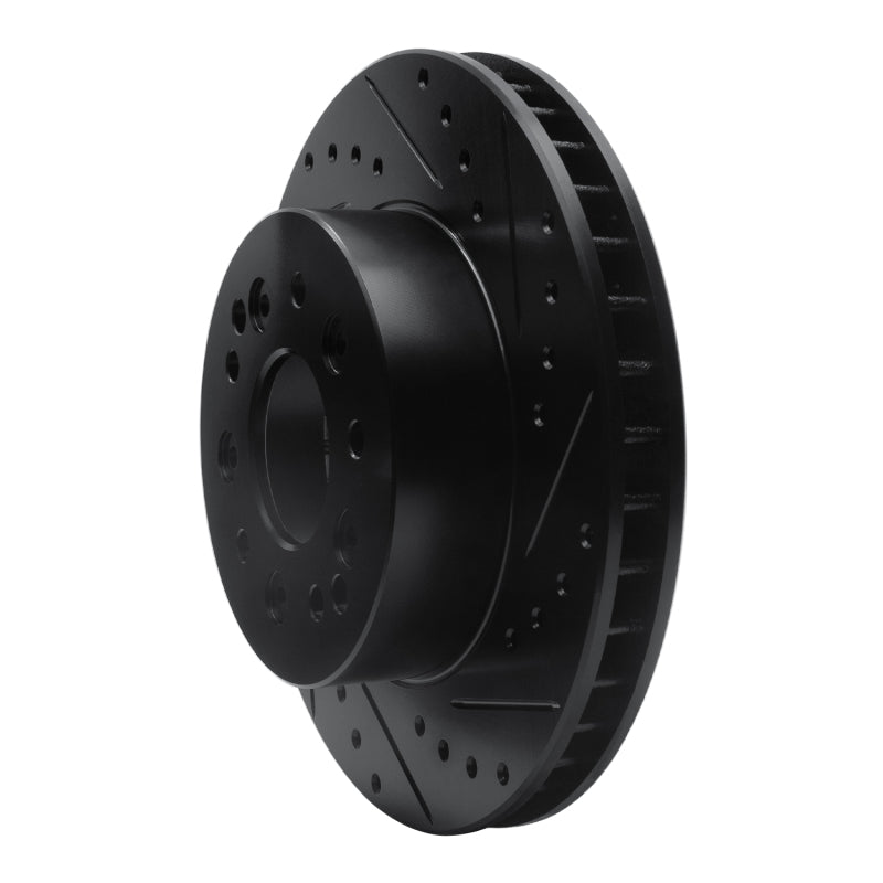 R1 Concepts R1 63-82 Chevrolet Camaro Front/Rear Right Drilled & Slotted Black Brake Rotor