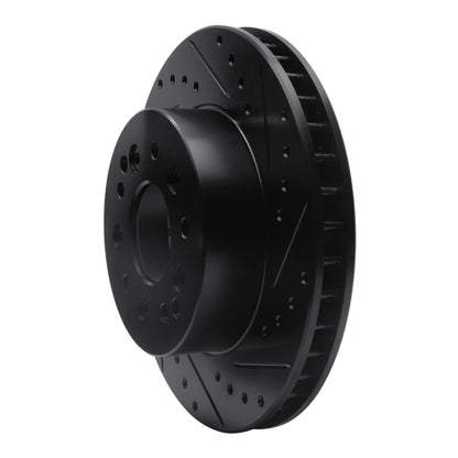R1 Concepts R1 63-82 Chevrolet Camaro Front/Rear Right Drilled & Slotted Black Brake Rotor