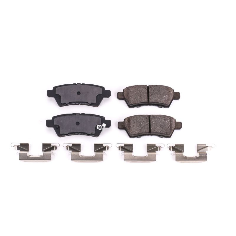 PowerStop Power Stop 05-12 Nissan Pathfinder Rear Z17 Evolution Ceramic Brake Pads w/Hardware