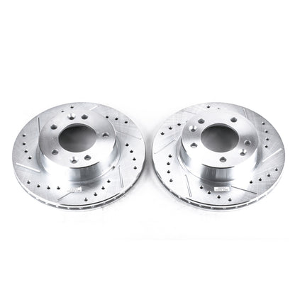 PowerStop Power Stop 86-91 Mazda RX-7 Front Evolution Drilled & Slotted Rotors - Pair