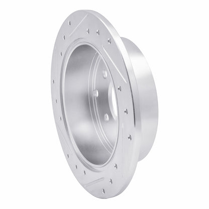 R1 Concepts R1 04-12 Mitsubishi Eclipse Rear Right Drilled & Slotted Silver Brake Rotor
