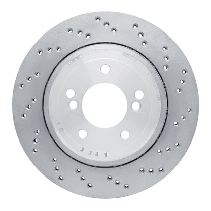 DFC 06-08 BMW M3 Right Rear Drilled Hi-Carbon Alloy Geomet Coated Rotor