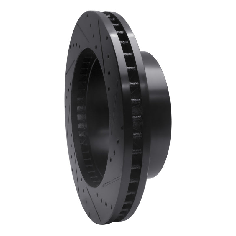 R1 Concepts R1 05-12 Ford F-250 4WD (Super Duty) Front Left Drilled & Slotted Black Brake Rotor