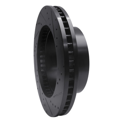 R1 Concepts R1 05-12 Ford F-250 4WD (Super Duty) Front Left Drilled & Slotted Black Brake Rotor
