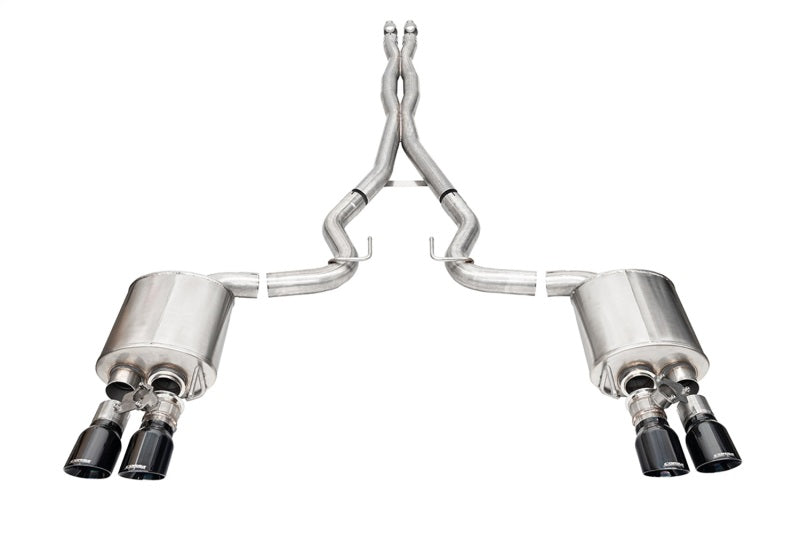 CORSA Performance Corsa 2024-2025 Ford Mustang V8 5.0L 3in Cat-Back Exhaust System w/ Twin 4in Black Pro-Series Tips