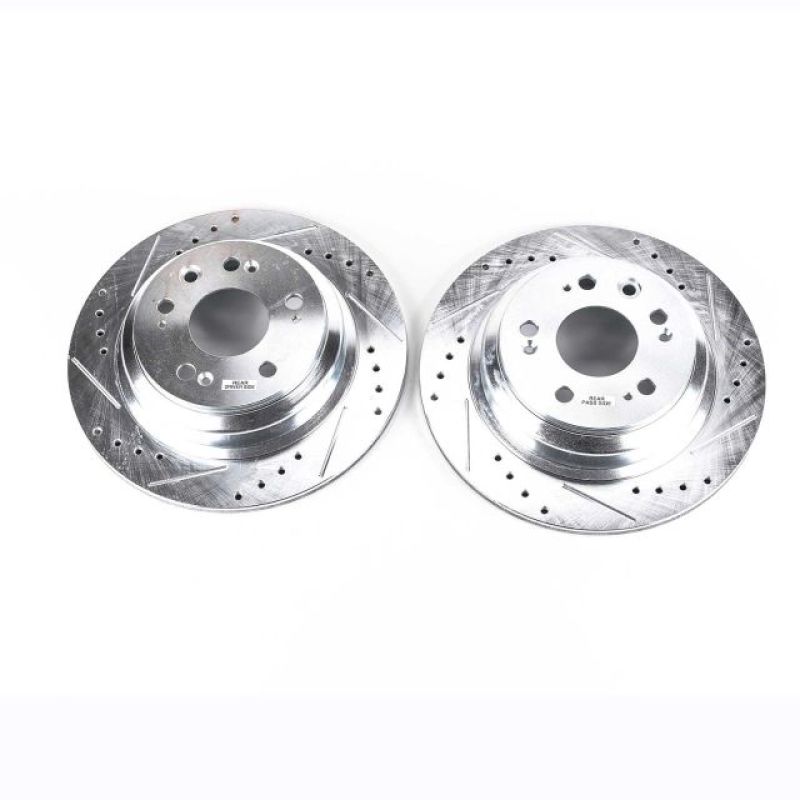 PowerStop Power Stop 05-12 Acura RL Rear Evolution Drilled & Slotted Rotors - Pair