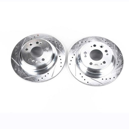PowerStop Power Stop 05-12 Acura RL Rear Evolution Drilled & Slotted Rotors - Pair