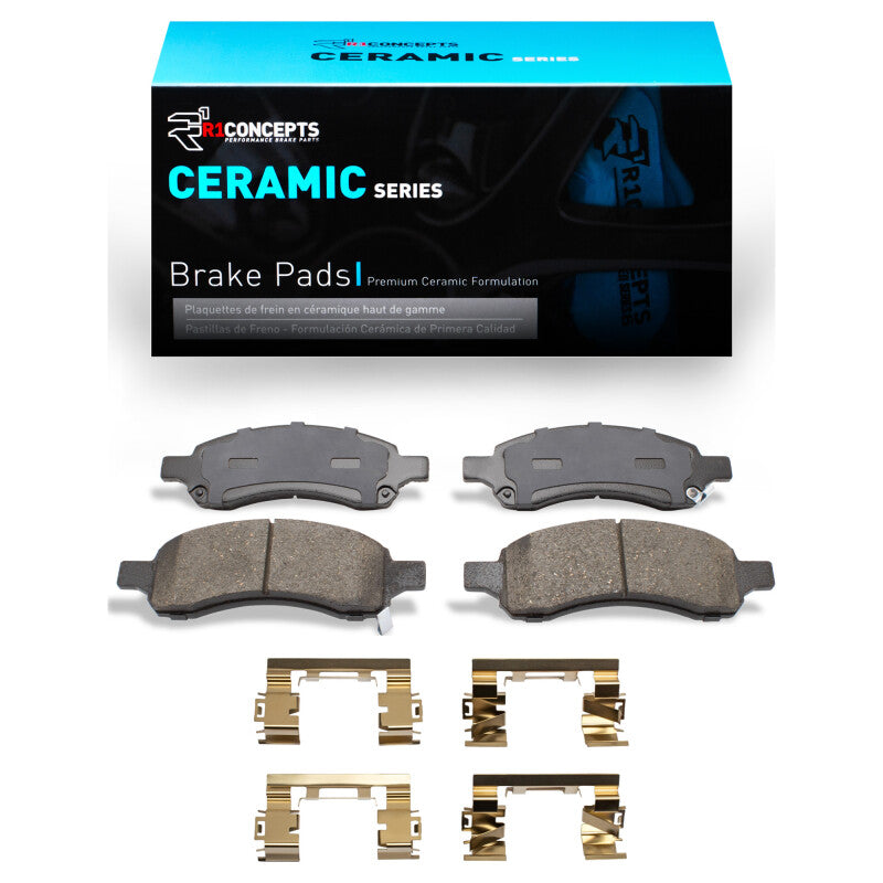 R1 Concepts R1 2007-2017 Buick Enclave Front R1 Ceramic Pads & Hardware Kit