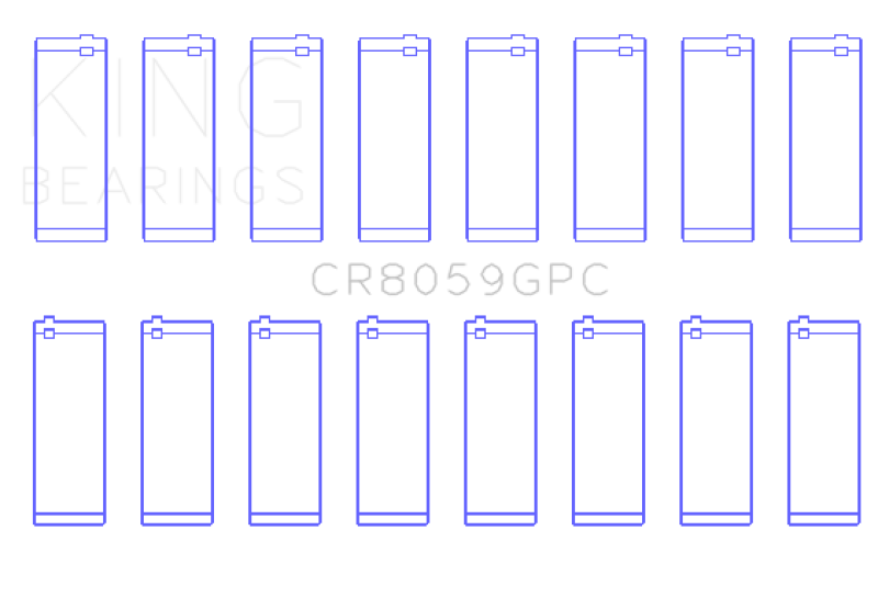 King Engine Bearings General Motors Duramax Diesel (Size 0.26) Connecting Rod Bearing Set