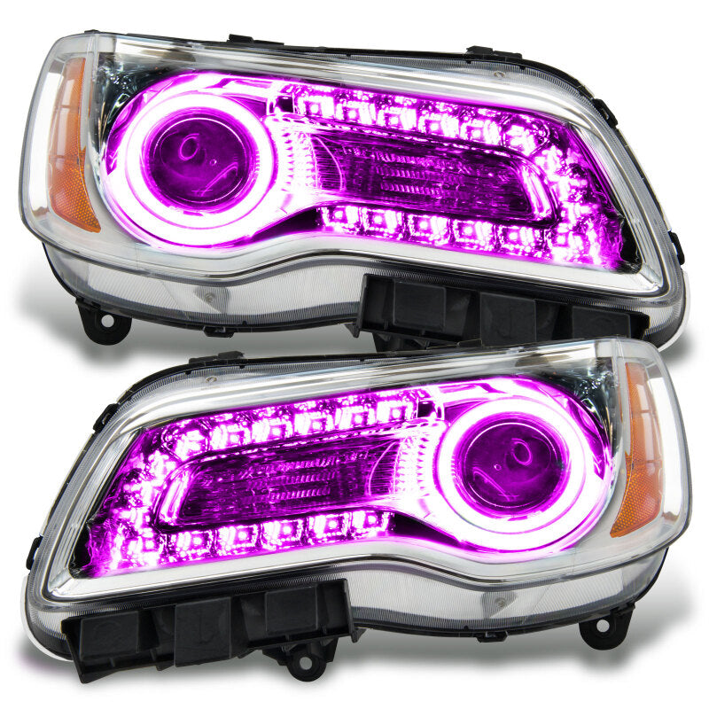 ORACLE Lighting Oracle 11-14 Chrysler 300C SMD HL - Chrome - NON HID - ColorSHIFT w/o Controller