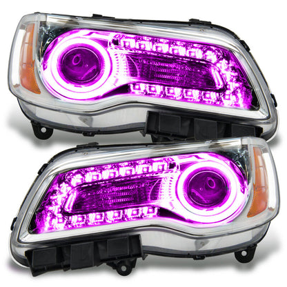 ORACLE Lighting Oracle 11-14 Chrysler 300C SMD HL - Chrome - NON HID - ColorSHIFT