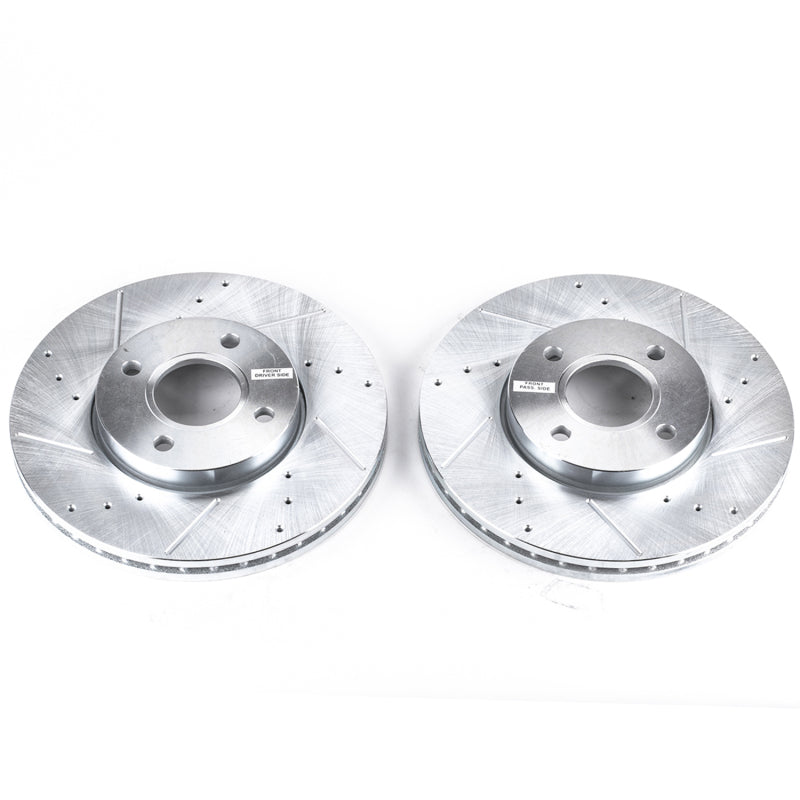 PowerStop Power Stop 05-07 Ford Focus Front Evolution Drilled & Slotted Rotors - Pair