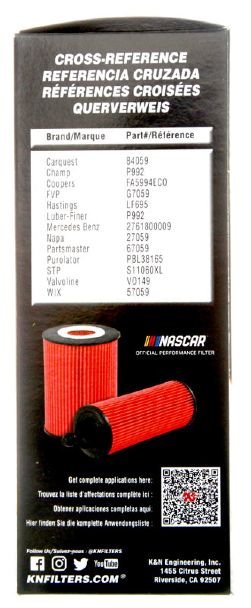 K&N Engineering K&N 2020 Mercedes-Benz C43 AMG Oil Filter