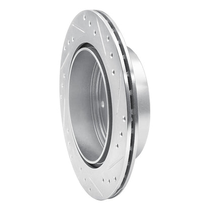 R1 Concepts R1 93-01 Infiniti J30 Rear Left Drilled & Slotted Silver Brake Rotor