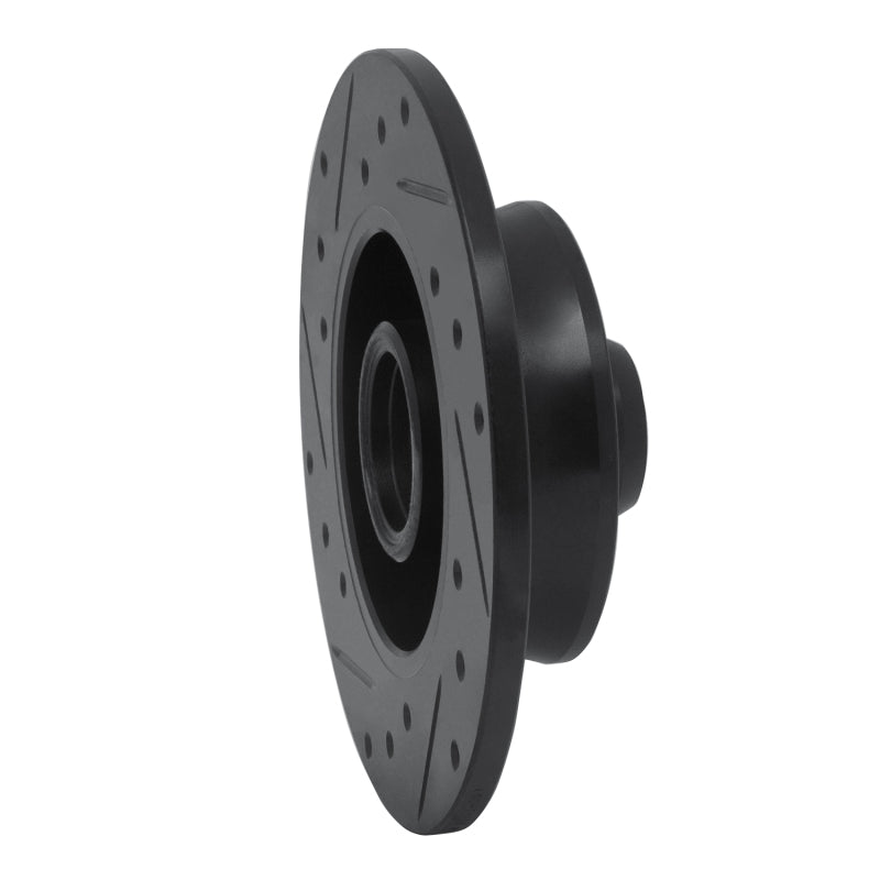 R1 Concepts R1 92-98 Volkswagen Golf Rear Right Drilled & Slotted Black Brake Rotor