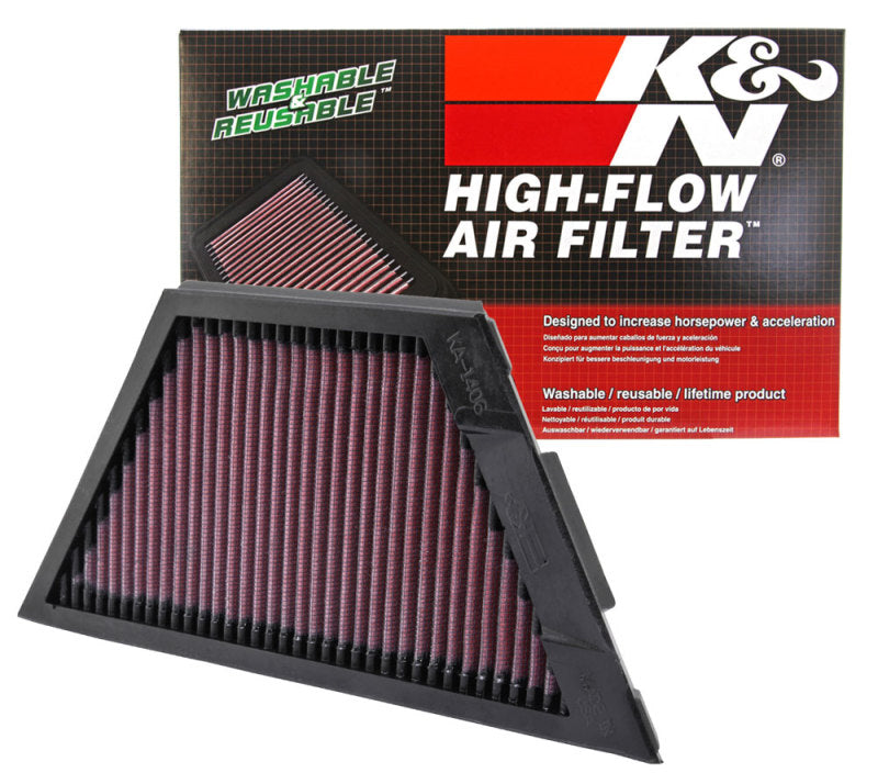K&N Engineering K&N Kawasaki ZX1rR Ninja/ZZR1400/1400GTR/ZX14R 11.25in O/S L x 4.75in O/S W Replacement Air Filter