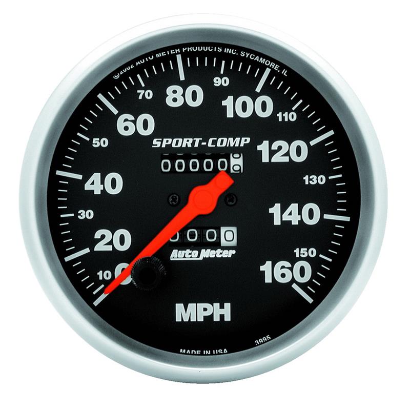 AutoMeter Gauge Speedometer 5in. 160MPH Mechanical Sport-Comp