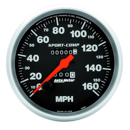 AutoMeter Gauge Speedometer 5in. 160MPH Mechanical Sport-Comp