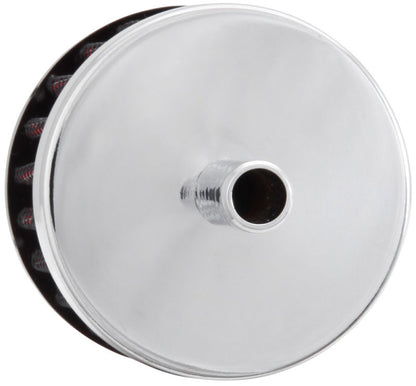 K&N Engineering K&N Steel Base Crankcase Vent Filter 0.375in Vent OD x 2in OD x 1.5in Height