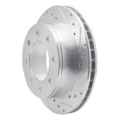 R1 Concepts R1 99-25 Chevrolet Express 3500 Rear Right Drilled & Slotted Silver Brake Rotor