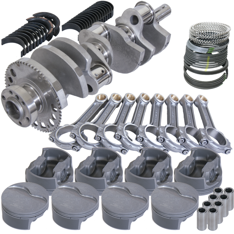 Eagle Chevy LS7 4.000in Crank 58 Tth Rlctor 6.125in I-Beam Rods 4.125in Pistons Rotating Assembly