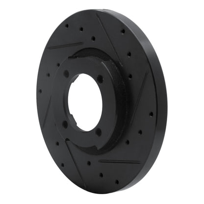 R1 Concepts R1 82-84 Mazda B2000 Front Right Drilled & Slotted Black Brake Rotor