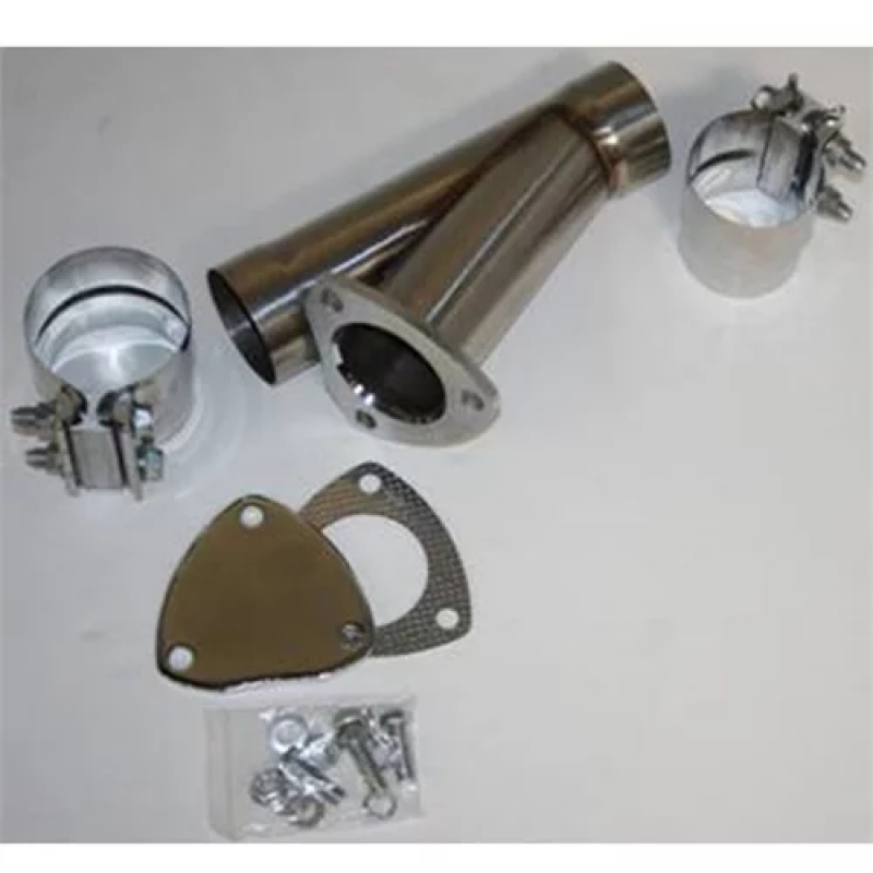 Granatelli Motor Sports Granatelli 3.0in Stainless Steel Manual Exhaust Cutout Kit w/Slip Fit/Band Clamp