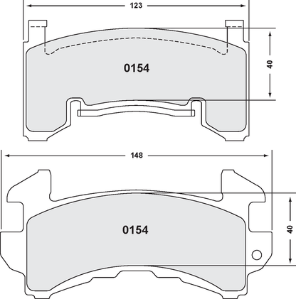 PFC 0154.22 154 CARBON METALLIC BRAKE PADS ROAD