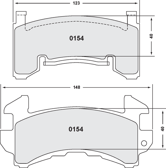PFC 0154.22 154 CARBON METALLIC BRAKE PADS ROAD